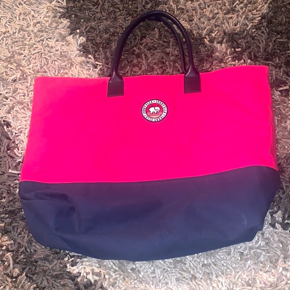 Ella Ivory Tote Bag slight topical dirt on elephant otherwise good cond - Picture 2 of 4